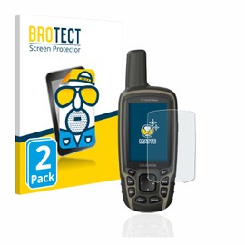 BROTECT Entspiegelungs-Schutzfolie für Garmin GPSMAP 64sx (2 Stück) Matte Displayschutz-Folie, Anti-Reflex, Anti-Fingerprint
