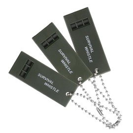 Mipcase 3pcs High Decibel Emergency Whistle Survival Whistles for Outdoor Hiking Boating Camping for Earthquake Alerts Safety Signaling
