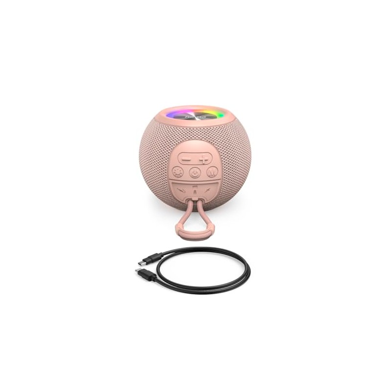 Hama Bluetooth® Ball Shape Speaker 5 Light Modes 5W Pink
