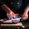 Japanese Chef Knife 9.5 inches, Professional Sushi Knife with Green