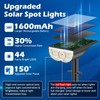 Solar Spot Lights Outdoor 5 Modes, 44LEDs Bright Landscape Spotlights