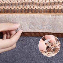 Clear Heads Upholstery Pins,100 PCS Bed Skirt Pins Twist Pins Plastic Slip Cover Fasteners Pins Tacks for Slipcovers Headliner Repair Loose Drapery Craft