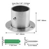 Jiozermi Stainless Steel Curtain Rod Holders, 4 Packs 1 1/4"