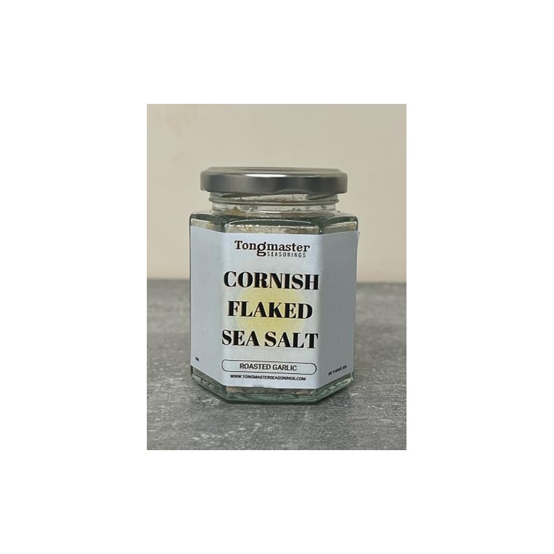 Tongmaster Roasted Garlic Cornish Flaked Sea Salt - 100g
