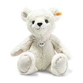 Steiff Heavenly Hugs Benno Teddy Bear, Cute Stuffed Toy with Plastic Eyes, Children, Boys & Girls, Plush Toy 42 cm, Cream, 113727