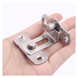 dingchi 3 inch The 90 Door Buckle Bolt barn Door Lock Right Angle Bending Latch hasp Toilet Doors and Windows