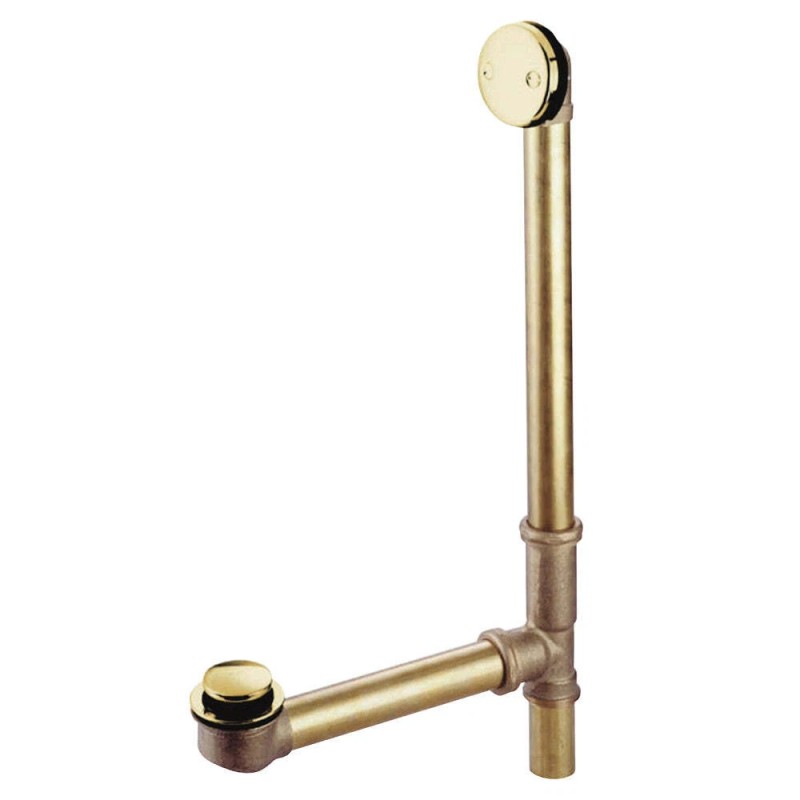 Kingston Brass 16" Bathtub Waste and Overflow Drain - Brushed