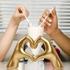 DYOUen Heart Shape Hand Gestures Statue Heart ShapeFinger Sculpture Heart