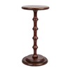 Creative Co-Op Ergo Pedestal Cocktail Side Table, Dark Chestnut