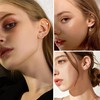 HAIAISO 10 Pairs 14K Gold Plated Huggies Hoop Studs Earrings