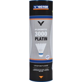 Victor 3000 Platin Medium Nylon Shuttle - White