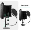 Rigych Microphone Isolation Shield with Pop Filter and Mic Stand