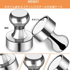 MEIBAY 20pcs 12*16mm Super Strong Magnetic Pins, Magnetic Pushpins, Magnetic Hooks, Magnetic Pins, Perfect for Refrigerator, Map, Whiteboard, Office