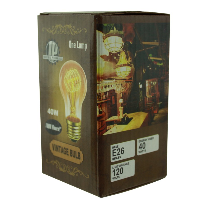IP INDUSTRIAL PERFORMANCE Vintage 40 watt 1920 Light Bulb, Nostalgic