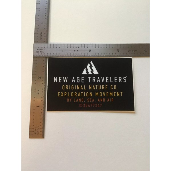 New Age Travelers Original Nature Co Exploration Movement Decal Sticker