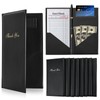 MYFULLY 8-Pack Check Presenters 9"x5" PVC Bill Book for Restaurant