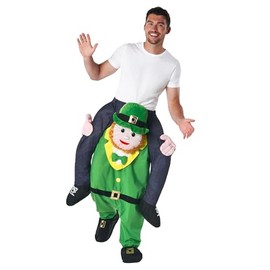 Morph Leprechaun Costume Mens, Piggyback Costume Adult, Carry Me Costume, Carry Me Leprechaun Costume