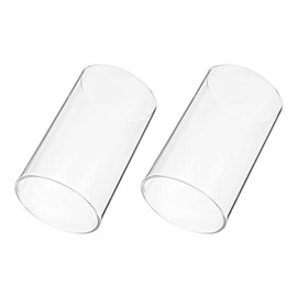 Kichvoe 2piezas Portavelas De Transparente Cubiertas Decorativas para Velas Soportes De Mesa Diseño Elegante para Bodas y Fiestas