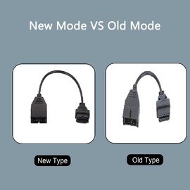 TIMEJONS OBD1 12 Pins to OBD2 16 Pins Scanner Diagnostic Tool Adapter, OBD II Car Diagnostic Extension Tool Adapter Cable Connector for GM Popular Vehicles