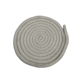 4 Metre Rope Diameter 6mm Glass Fibre Cord Door Seal Oven, 100mm Free End Seal, Stove Fire Rope Heat Resistant Thermal Seal Soft White Stove Door Rope The Stove Wizard
