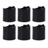 FINGERINSPIRE 50 Pack Press Disc Caps 24/410 Black Dispensing Press