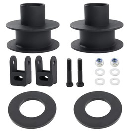 RiAiCiING 3" Front Leveling Kit Compatible with 2005-2024 Ford F250 F350 Super Duty 4WD, 3 inch High-Strength Steel Coil Spring Lift Spacers with Shock Mount Extenders & Sound Isolator