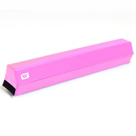 We Sell Mats – 6 Foot PRO Balance Beam – Vinyl Surface Folding Beam – Durable Gymnastics Beam - Pink