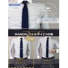 WANDM Pointed Knit Tie, Solid Color, Washable, Necktie, 2.8 inches