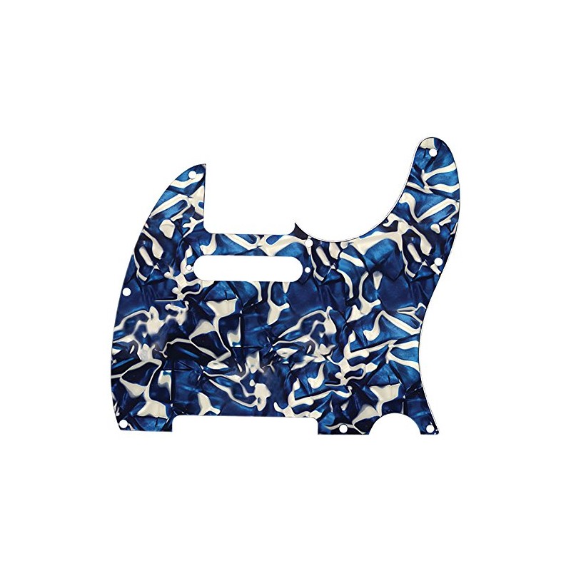 D'Andrea Pro Tele Guitar Pickguard, Blue Swirl Pearl