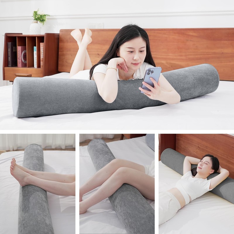 M Mute Touch Cylindrical Bolster Pillow Long Body Pillow Side