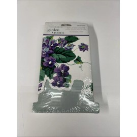 Waverly Vintage WAVERLY GARDEN ROOM SWEET VIOLETS WALL BORDER Purple Flowers Retired