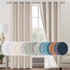 PrinceDeco Natural Linen Curtains 100% Blackout Linen Curtains for Bedroom