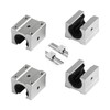 SWAWIS SBR16UU Open Linear Ball Bearings Sliding Block, Aluminium Alloy