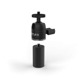 GRIFITI Nootle Paint Pole Adaptor 3/4-5 to 1/4-20 and Mini Ball Head Turns Painters Extension Poles into Camera Video Photo Mic Booms Adapter Painter's Adapters Extensioncamera Tripod Attachment