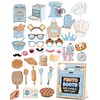 36PCS Bun in the Oven Baby Shower Decorations, Baking Party