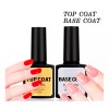 Veraly Kit Base Coat + Top Coat Para Polygel Esmalte