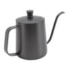 Long Narrow Coffee Kettle Black Stainless Steel Rustproof Small Pour