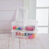 Sterilite FlipTop, Stackable Small Storage Bin with Hinging Lid, Plastic