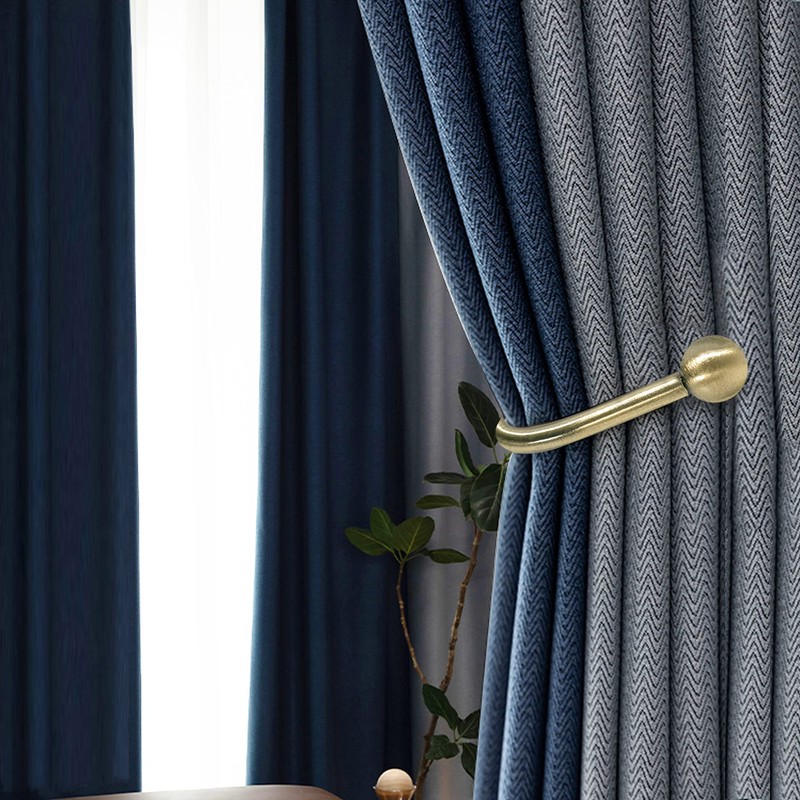 Curtain Holdback, 2 Pcs Wall Mounted Drapery Tiebacks with Screws,