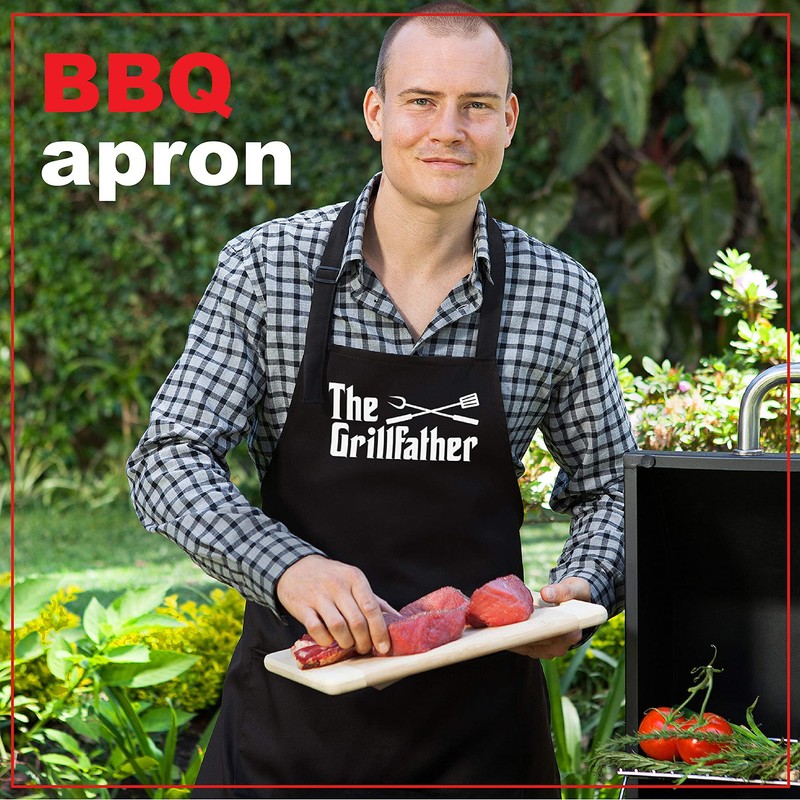 Nomsum Funny BBQ Apron for Men, Size Fits All, High