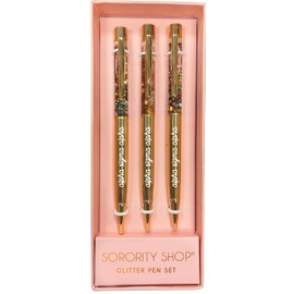 Alpha Sigma Alpha Sorority Glitter Pen Set