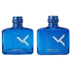 1 refreshing men's skin toner and 1 lotion that recharges skin energy