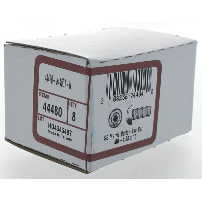 Hillman 44480 M6-1.00 x 16 Metric Stainless Steel Button Socket