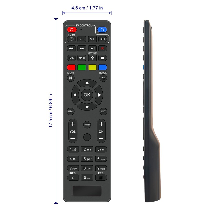 AULCMEET Ersatz Universal Fernbedienung Passend für DigiQuest Q60, Q80, Q90