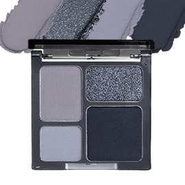 YiGuMy Matte & Shimmer Eyeshadow Palette - Waterproof Long-Lasting Neutral Browns, Champagne & Taupe Kit with Blending Brush, Travel Compact, High Pigment Creamy Shades (Dark Smoke)