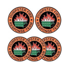 5 Pack Dumpster Fire Response Team Enamel Pins Set