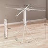 ZAYESUHA Foldable 4-Legged Clothes Drying Rack, Extra Stable Heavy Duty