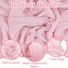 Cheesecloth Table Runner, Pink Table Runner for Weddings & Events,