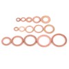 150pcs Metric 15 Sizes Copper Flat Washers Gaskets Assortment Set