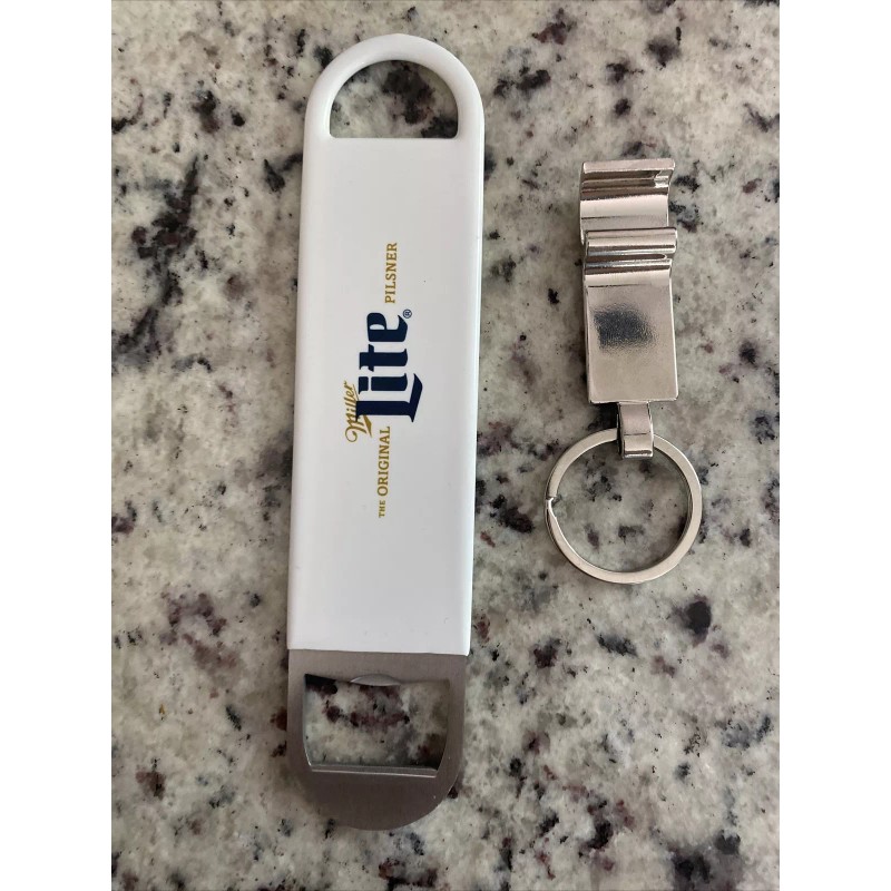 Miller Lite NEW! 2 Miller Lite Beer Metal Bottle Opener